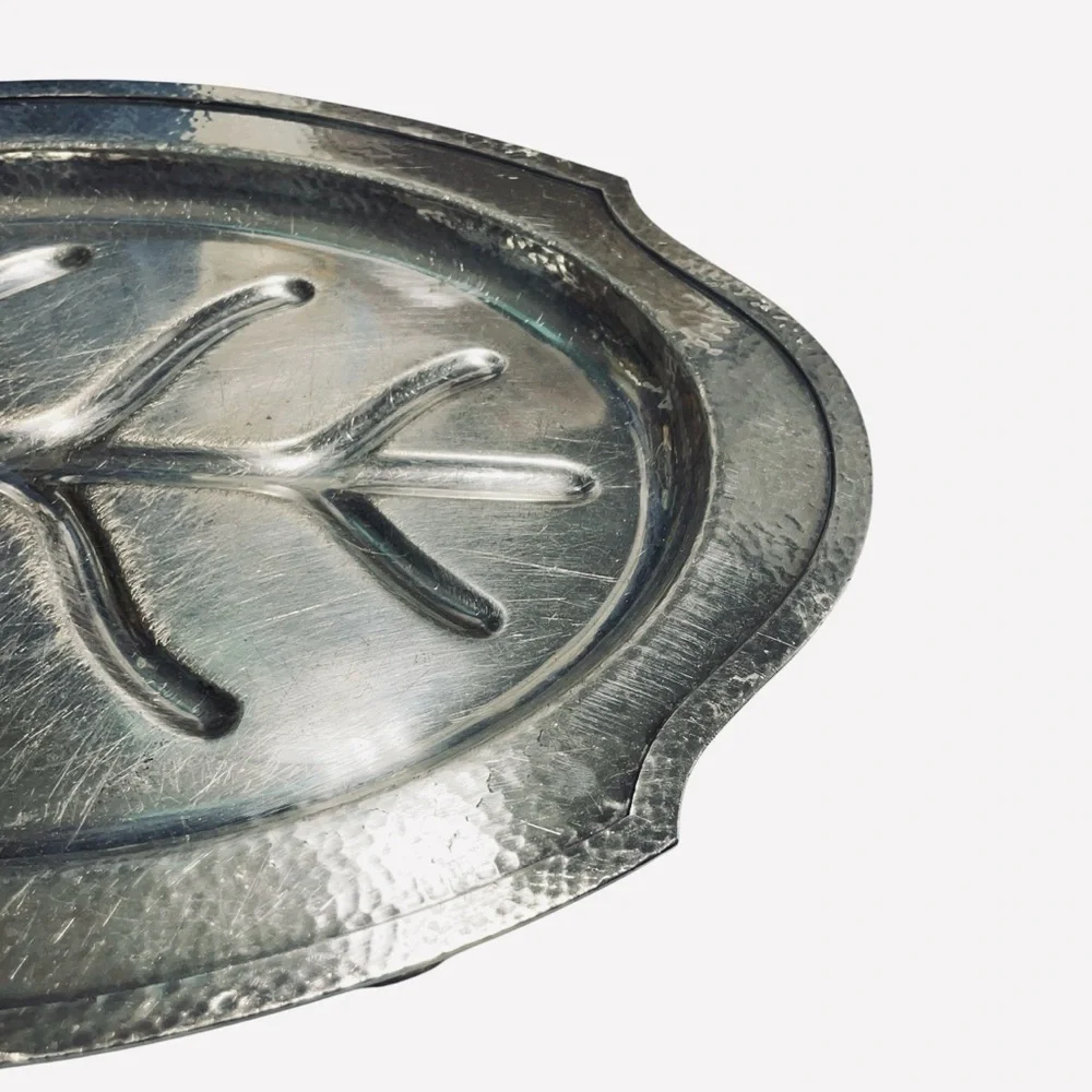 RARE VINTAGE Derby S.P.  Co. EPNS, W.M. MOUNTS  MEAT PLATTER 16, 0 4205 - Picture 3 of 12